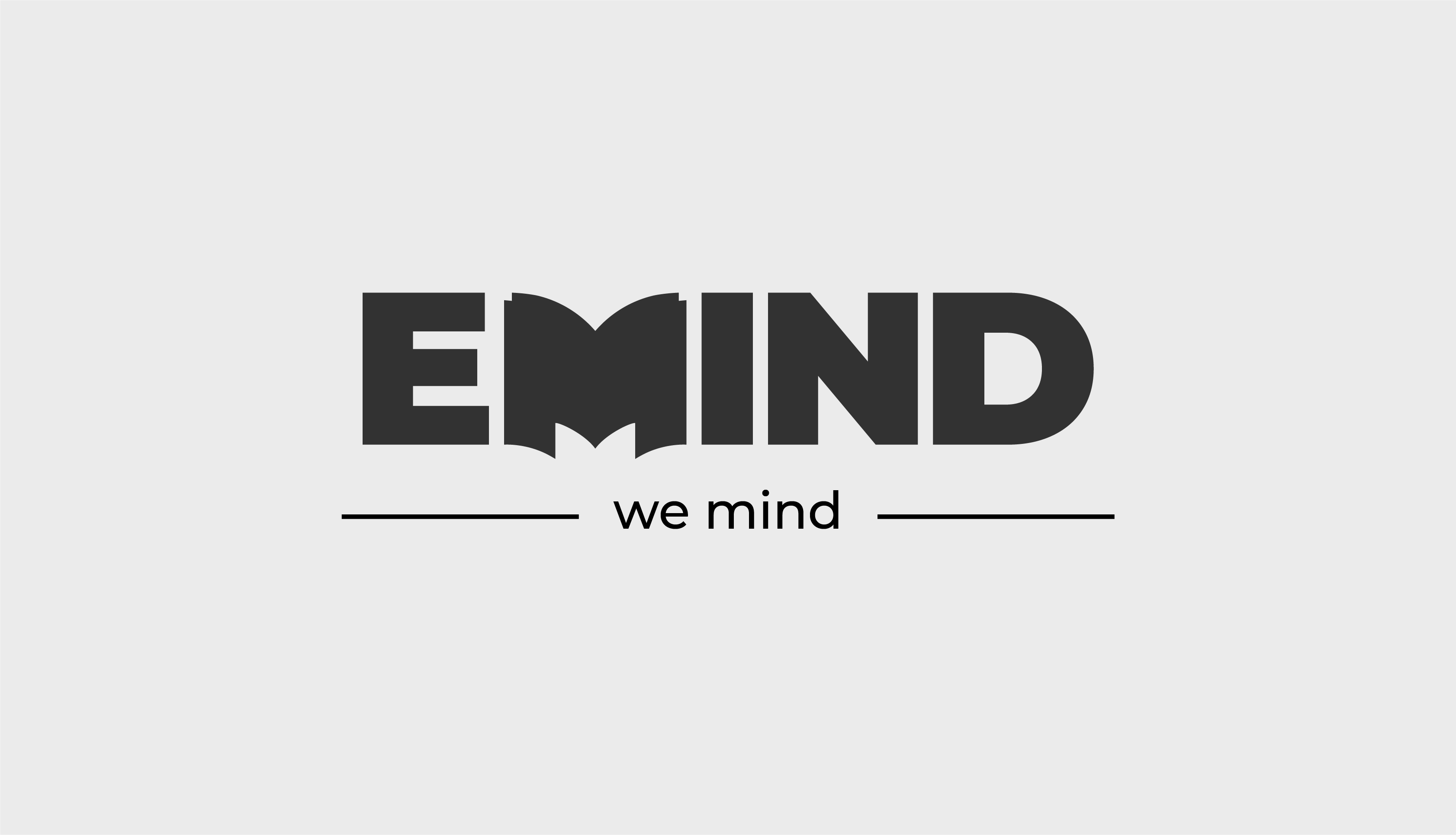 EMIND em azul sobre fundo claro